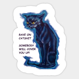 Angry Cat Sticker